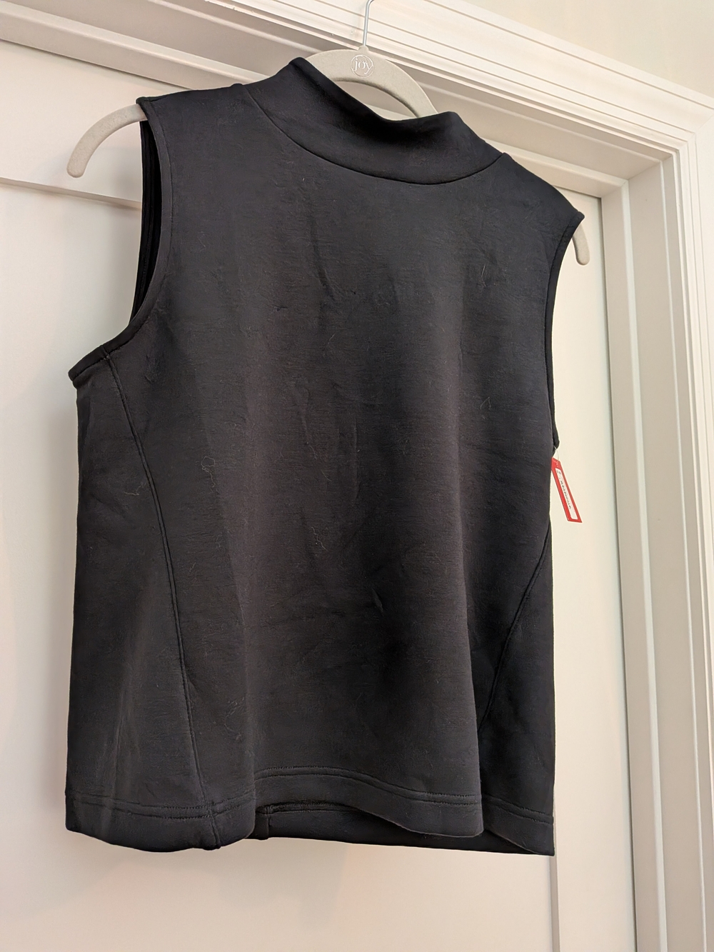 SPANX Black Sleeveless Mock Neck Tank